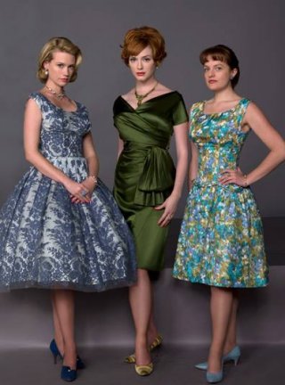 Mad Men: Elisabeth Moss, Christina Hendricks e January Jones in un'immagine promozionale