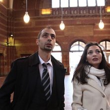 Tasneem Fared con Abdallah Sallam protagonisti del documentario Io sto con la sposa: