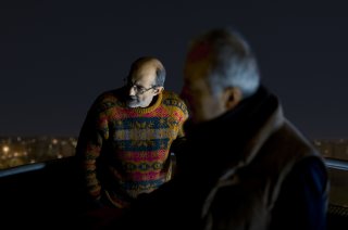 Patria: il regista Felice Farina con Roberto Citran sul set del suo film