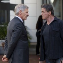 Sylvester Stallone e Harrison Ford ne I mercenari 3 - The Expendables