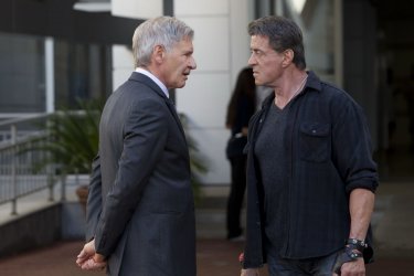 Sylvester Stallone e Harrison Ford ne I mercenari 3 - The Expendables