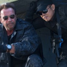 Arnold Schwarzenegger con Jet Li ne I mercenari 3 - The Expendables