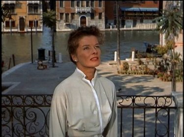 Katharine Hepburn in una scena di Tempo d'estate