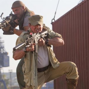 I mercenari 3 - The Expendables: Randy Couture con Sylvester Stallone in una scena del film