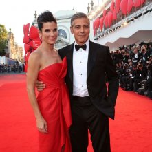 Venezia 2013: Sandra Bullock e George Clooney sul red carpet per Gravity