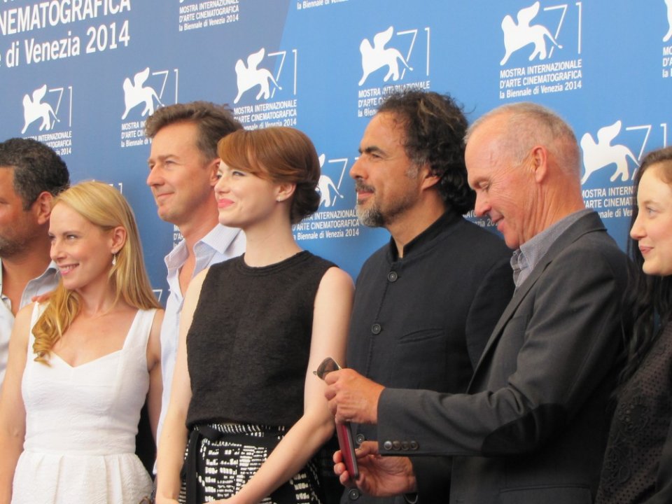 Il cast di Birdman a Venezia 2014