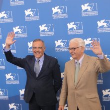 Venezia 2014: il direttore Alberto Barbera posa con il presidente Paolo Baratta