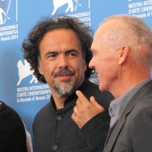 Inarritu e Michael Keaton a Venezia 2014 con Birdmman