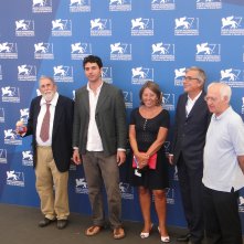Tatti Sanguinetti al photocall di Venezia 2014 per Giulio Andreotti, il cinema visto da vicino