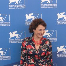 Venezia 2014: Anna Ferruzzo saluta al photocall di Anime nere