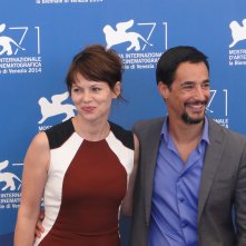 Venezia 2014: Barbora Bobulova e Peppino Mazzotta al photocall di Anime nere