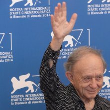 Frederick Wiseman posa al photocall di Venezia 2014