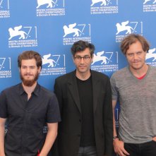 Venezia 2014: Andrew Garfield e Michael Shannon con Ramin Bahrani al photocall di 99 Homes