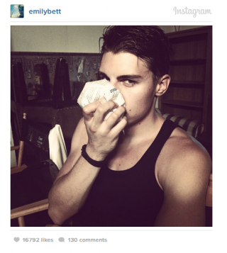 Nolan Funk: immagine dal set di Arrow