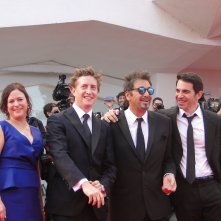 Al Pacino, Chris Messina e David Gordon Green sfilano sul tappeto rosso di Venezia 2014 per Manglehorn
