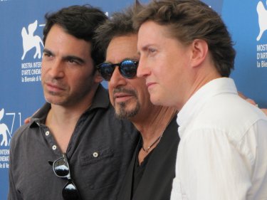 Manglehorn a Venezia 2014 - Al Pacino con David Gordon Green e Chris Messina