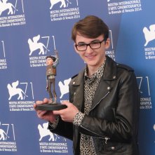 Venezia 2014: Isaac Hempstead-Wright posa al photocall di Boxtrolls