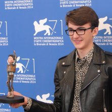 Venezia 2014: Isaac Hempstead-Wright al photocall di Boxtrolls