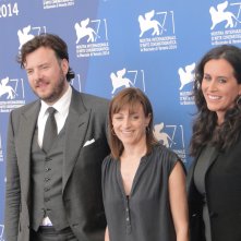 Venezia 2014: Ami Canaan Mann con i produttori Molly Hassell e  John Jencks al photocall di Jackie & Ryan
