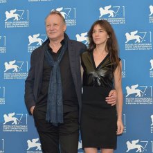 Venezia 71: Stellan Skarsgård e Charlotte Gainsbourg al photocall per Nymhomaniac - volume 2