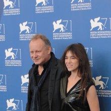 Nymphomaniac Volume II: gli interpreti Stellan Skarsgård e Charlotte Gainsbourg al photocall di Venezia 2014