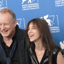 Nymphomaniac Volume II: Stellan Skarsgård e Charlotte Gainsbourg al photocall di Venezia 2014