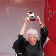 la montatrice Thelma Schoonmaker con il Leone d'Oro alla carriera, Venezia 2014