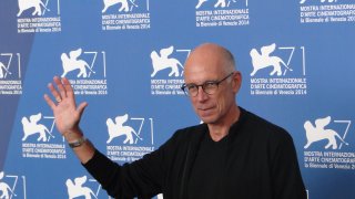 Uno scatto di Gabriele Salvatores dal photocall di Italy in a Day a Venezia 2014