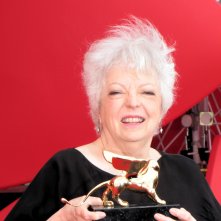 Thelma Schoonmaker con il Leone d'Oro alla carriera, Venezia 2014
