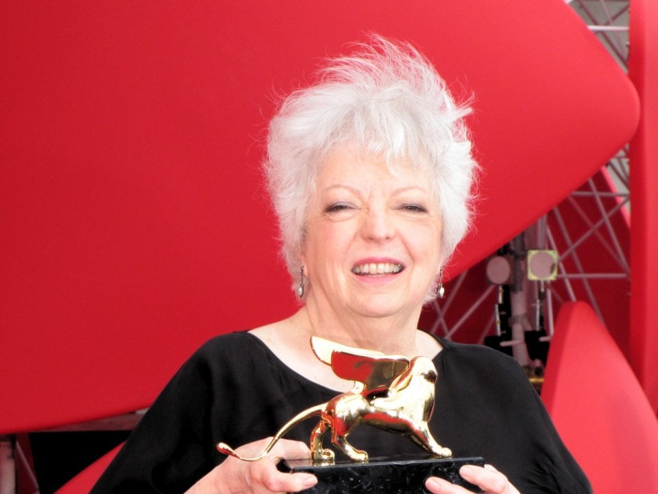 Thelma Schoonmaker con il Leone d'Oro alla carriera, Venezia 2014