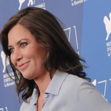 Sabina Guzzanti posa al photocall de La trattativa a Venezia 2014