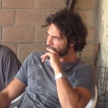 Squadra antimafia: Marco Bocci durante un momento sul set