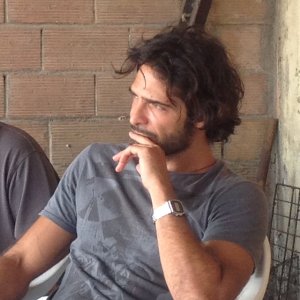 Squadra antimafia: Marco Bocci durante un momento sul set