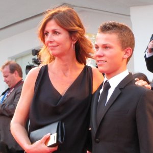 Venezia 2014, Romain Paul, interprete di The Last Hammer Blow sul red carpet della serata finale