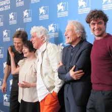 'Pasolini' a Venezia 2014 - Abel Ferrara con alcuni protagonisti del suo film