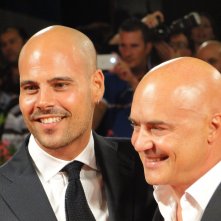 Luca Zingaretti e Marco D'Amore sul tappeto rosso di Venezia 2014 per Perez.