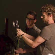 John Erick Dowdle insieme a Drew Dowdle sul set di Necropolis - La città dei morti