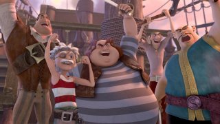 Trilli e la nave pirata: i pirati in una scena del film