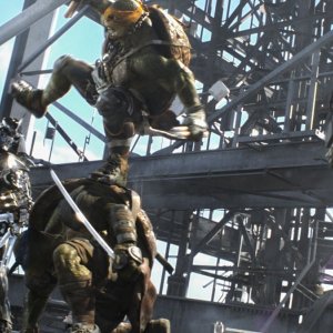 Tartarughe Ninja: una scena d'azione tratta dal film