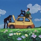 Lupin III e Clarisse in una scena del film d'animazione Lupin III: Il ...