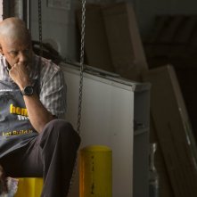 Denzel Washington in una scena del thriller The Equalizer - Il vendicatore