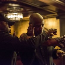 The Equalizer - Il vendicatore: Denzel Washington sul set con Antoine Fuqua e Ales Veadov