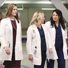 Grey's Anatomy:Geen Davis, Jessica Capshaw e Sara Ramirez nell'episodio I Must Have Lost It on the Wind'