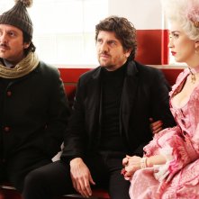 Ricky Memphis insieme a Fabio De Luigi e Chiara Francini in Soap Opera