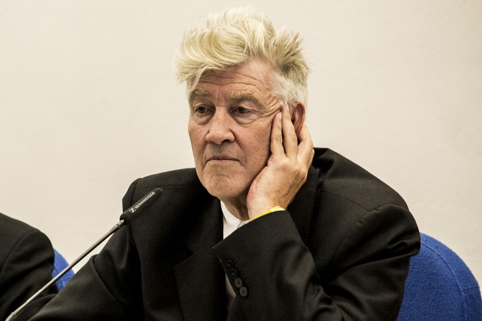 David Lynch pensieroso al Lucca Film Festival