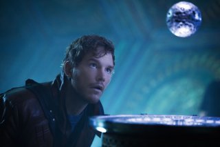 Guardians of the Galaxy: un primo piano di un perplesso Chris Pratt