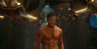 Guardians of the Galaxy: Chris Pratt a torso nudo