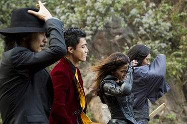 Lupin - Il Film: Oguri Shun insieme a Tetsuji Tamayama, Go Ayano e Meisa Kuroki in una scena