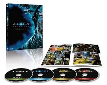 Il package del blu-ray di Alien Quadrilogy - 35° anniversario