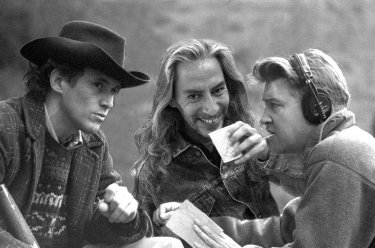 Twin Peaks - Frank Silva sul set con David Lynch